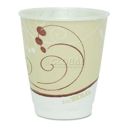 Solo SOLO Symphony Trophy Plus Dual Temperature Cups, 8 oz., Beige, 1000/Carton X8